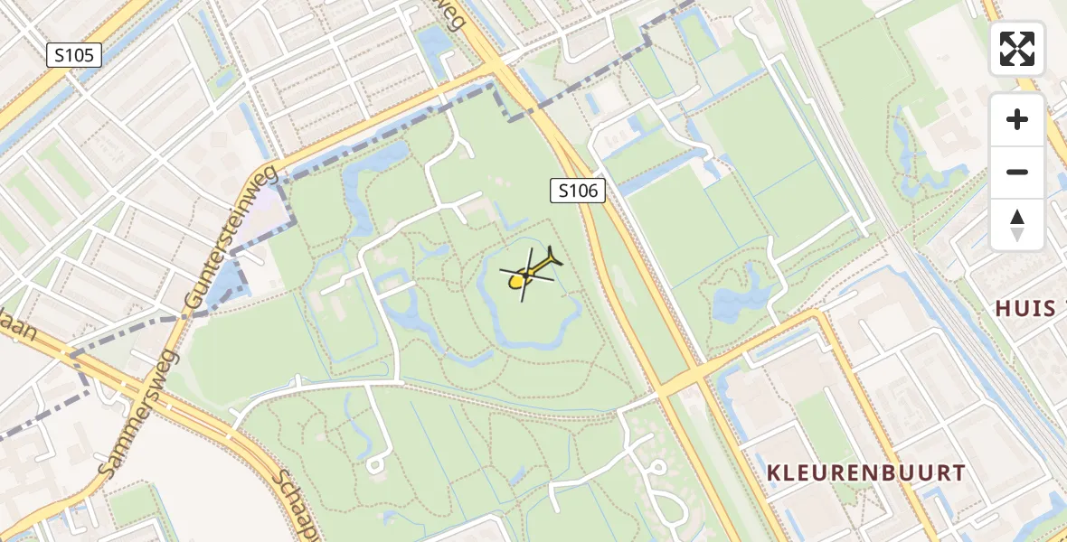 Routekaart van de vlucht: Lifeliner 2 naar Rijswijk