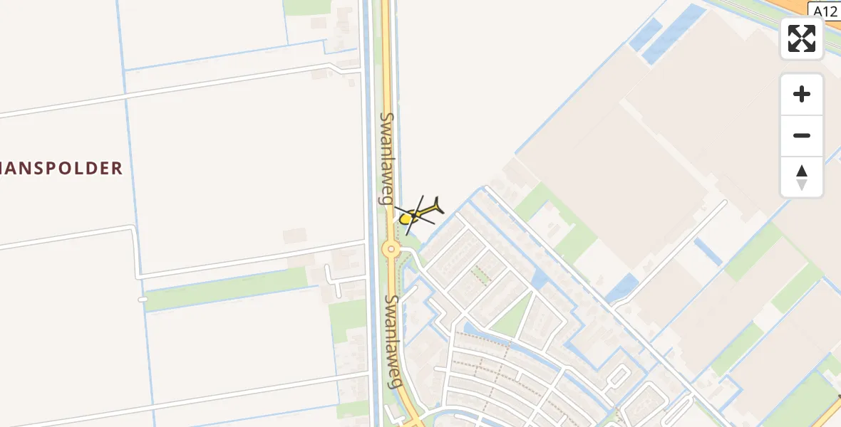 Routekaart van de vlucht: Lifeliner 2 naar Zevenhuizen