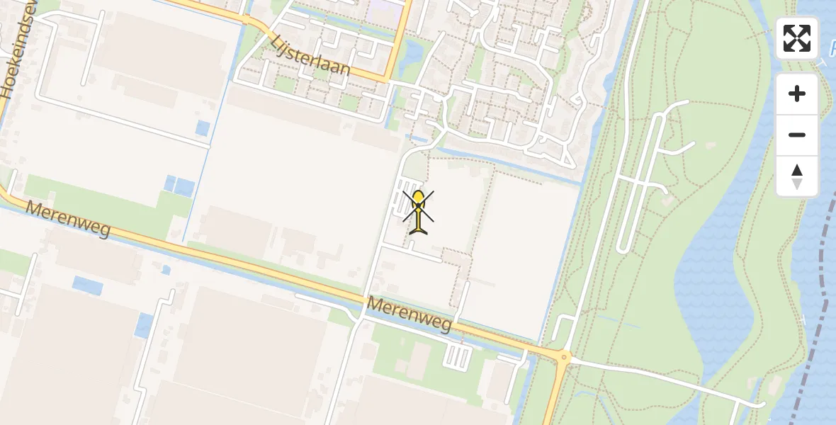 Routekaart van de vlucht: Lifeliner 2 naar Bleiswijk