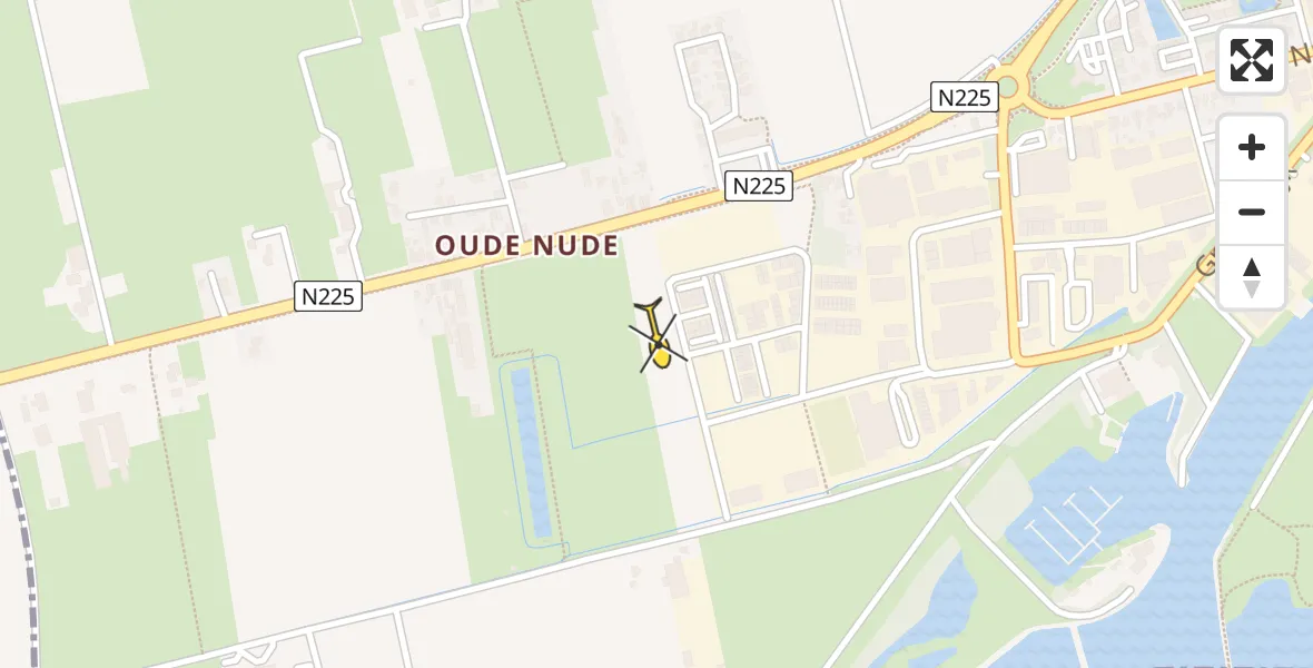 Routekaart van de vlucht: Lifeliner 3 naar Wageningen