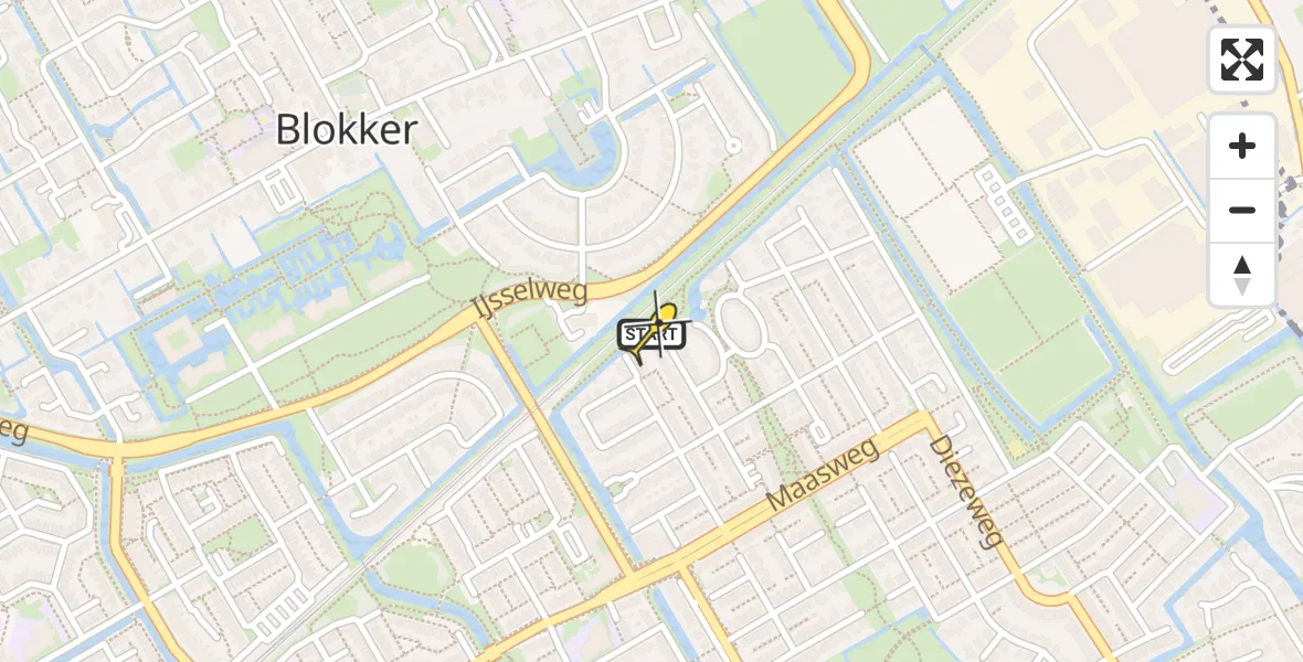 Routekaart van de vlucht: Lifeliner 1 naar Hoorn, Cees Buddingh'hof