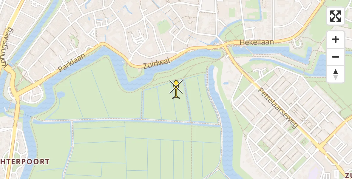 Routekaart van de vlucht: Lifeliner 3 naar 's-Hertogenbosch