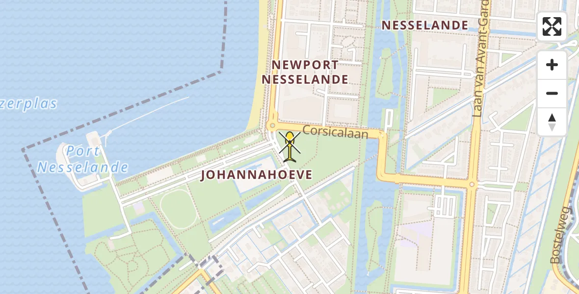 Routekaart van de vlucht: Lifeliner 2 naar Rotterdam