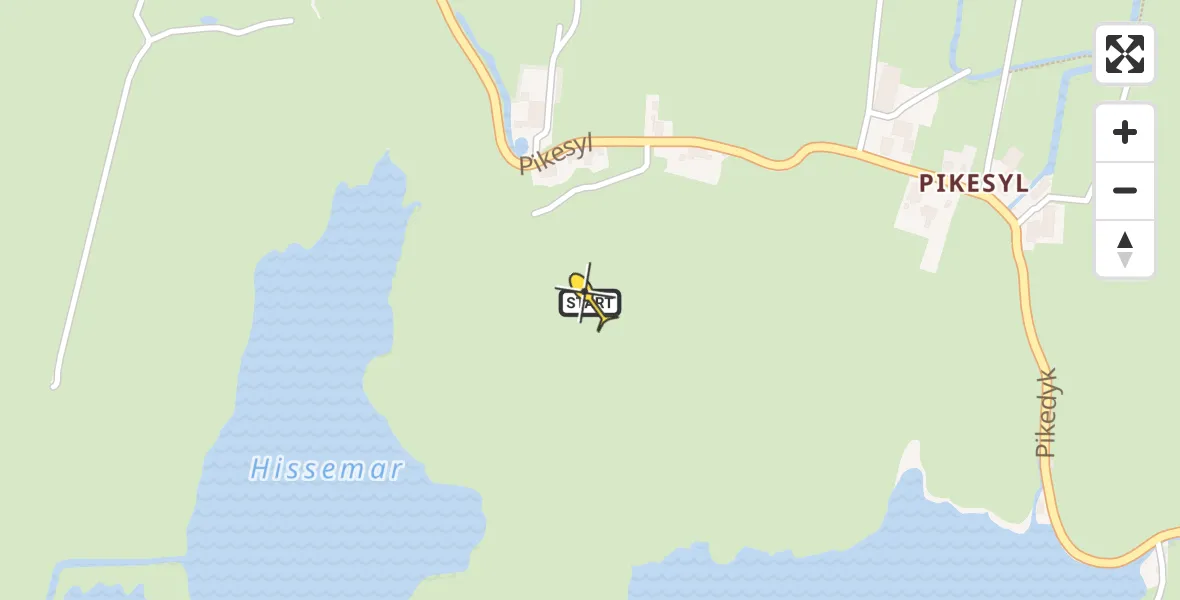 Routekaart van de vlucht: Lifeliner 4 naar Abbega, Pikesyl