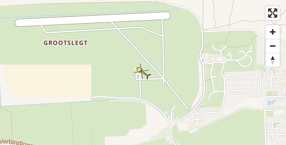 Routekaart van de vlucht: Ambulanceheli naar Ameland Airport Ballum