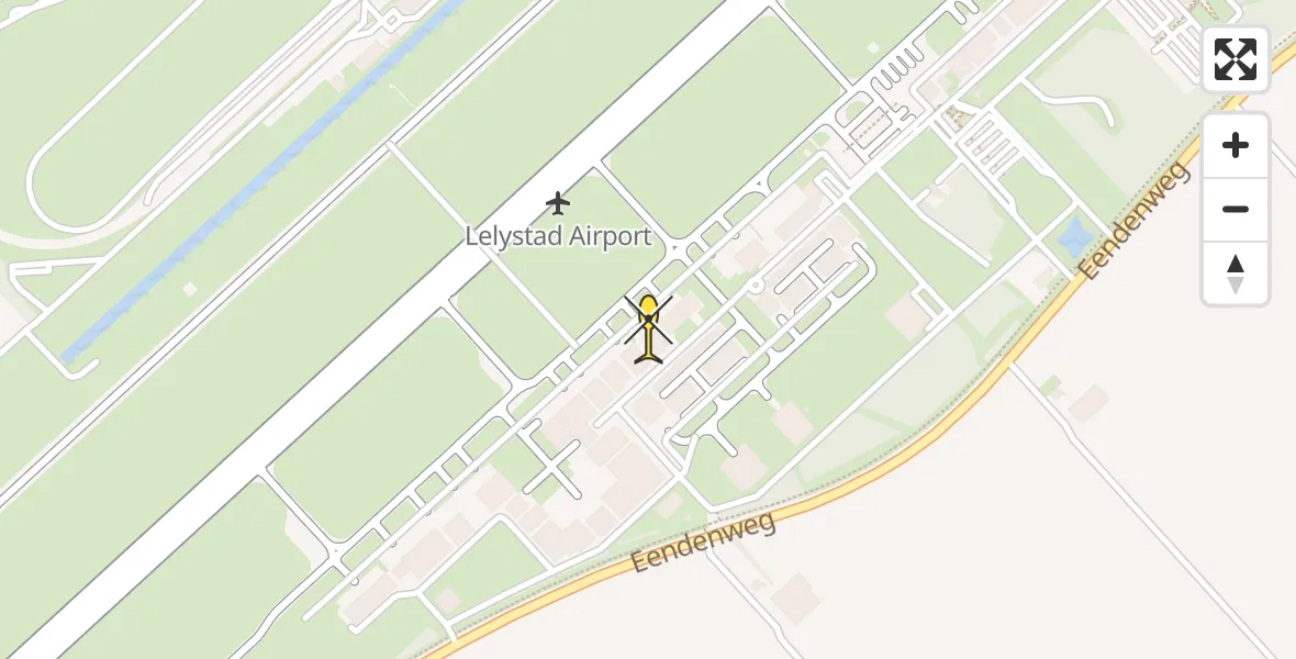 Routekaart van de vlucht: Lifeliner 3 naar Lelystad Airport