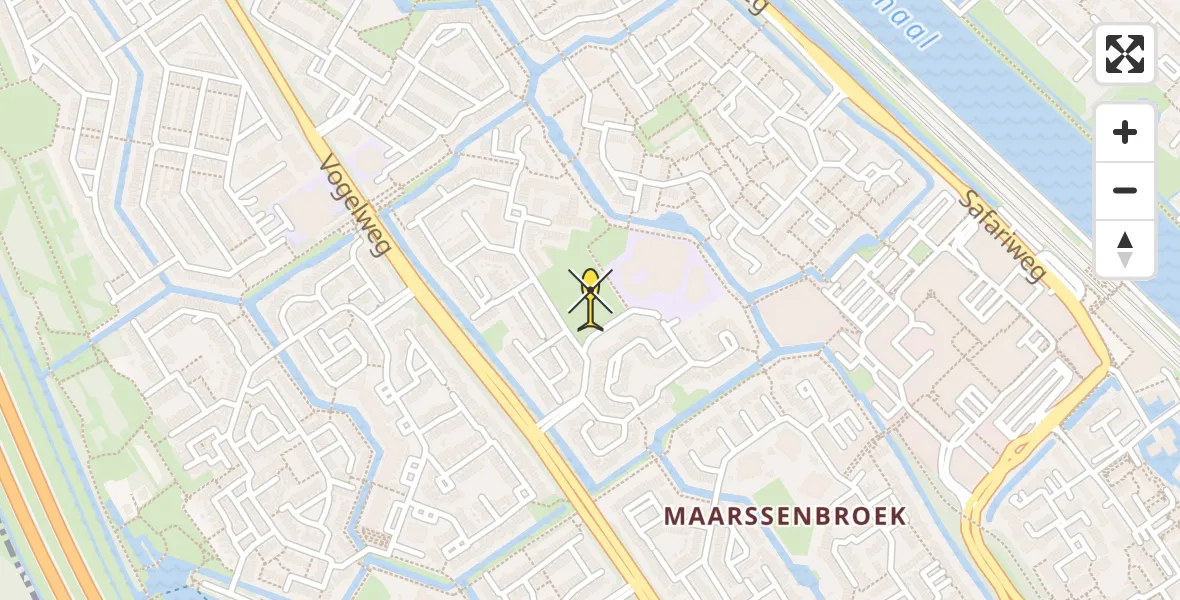 Routekaart van de vlucht: Lifeliner 1 naar Maarssen