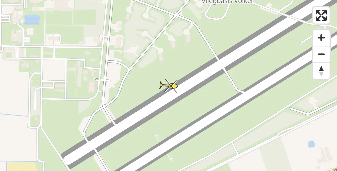Routekaart van de vlucht: Lifeliner 3 naar Vliegbasis Volkel