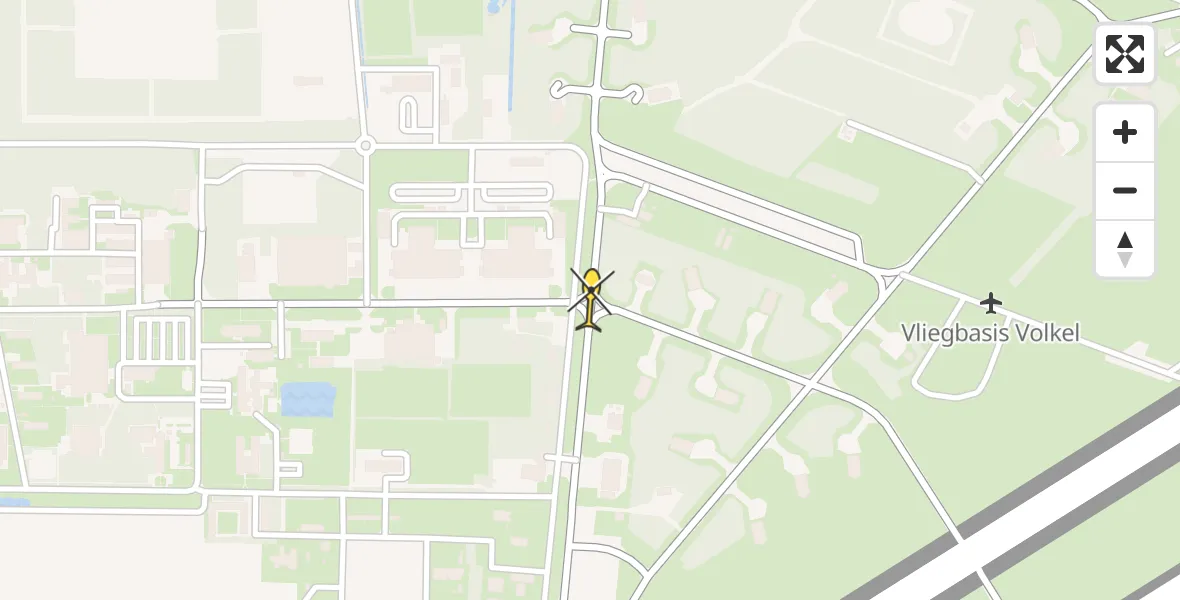 Routekaart van de vlucht: Lifeliner 3 naar Vliegbasis Volkel