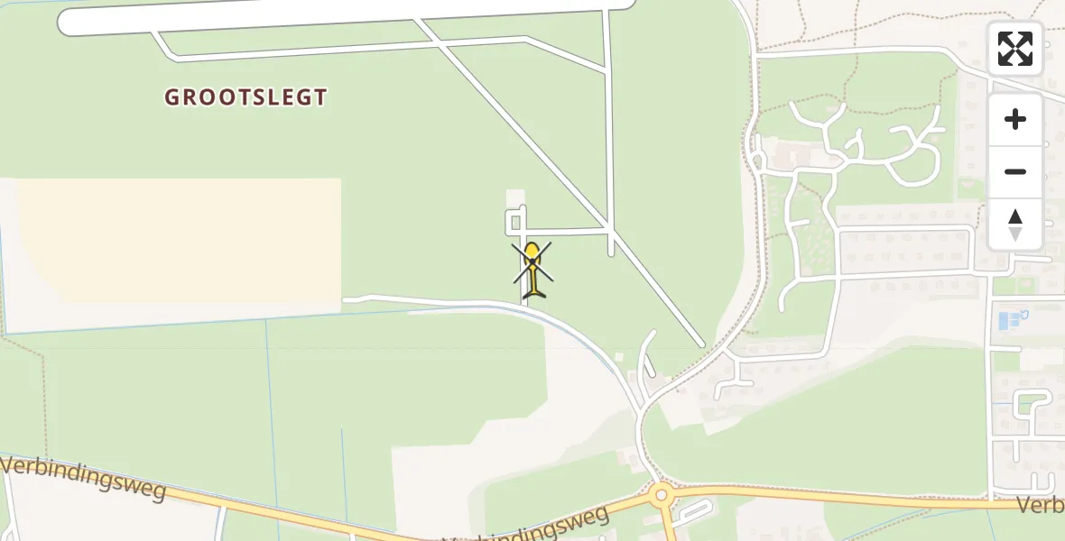 Routekaart van de vlucht: Ambulanceheli naar Ameland Airport Ballum