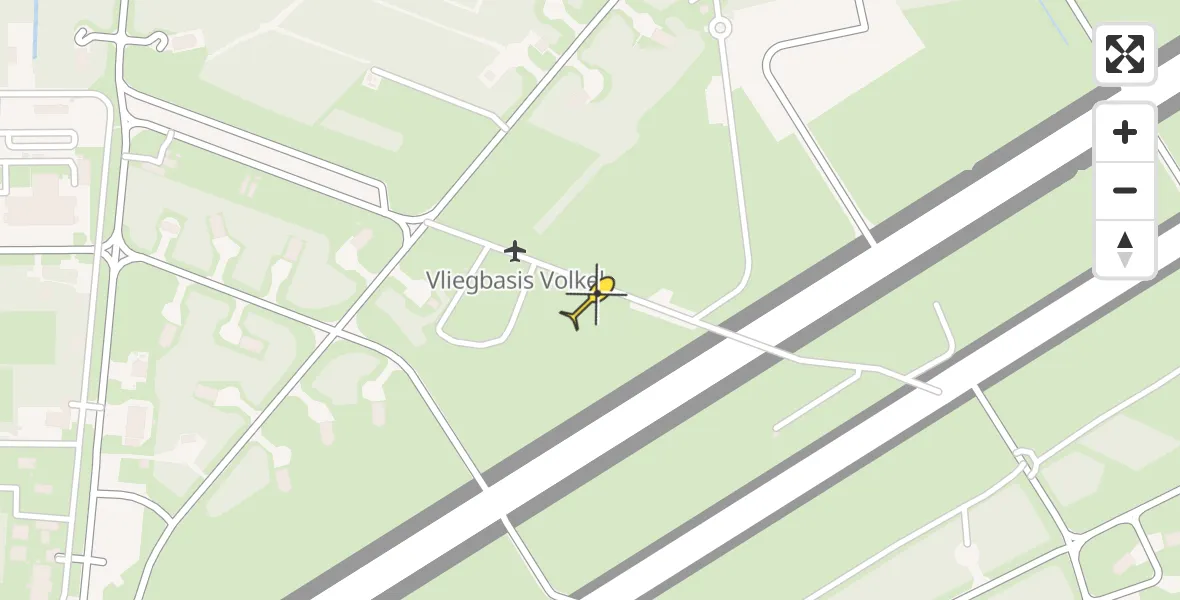 Routekaart van de vlucht: Lifeliner 3 naar Vliegbasis Volkel
