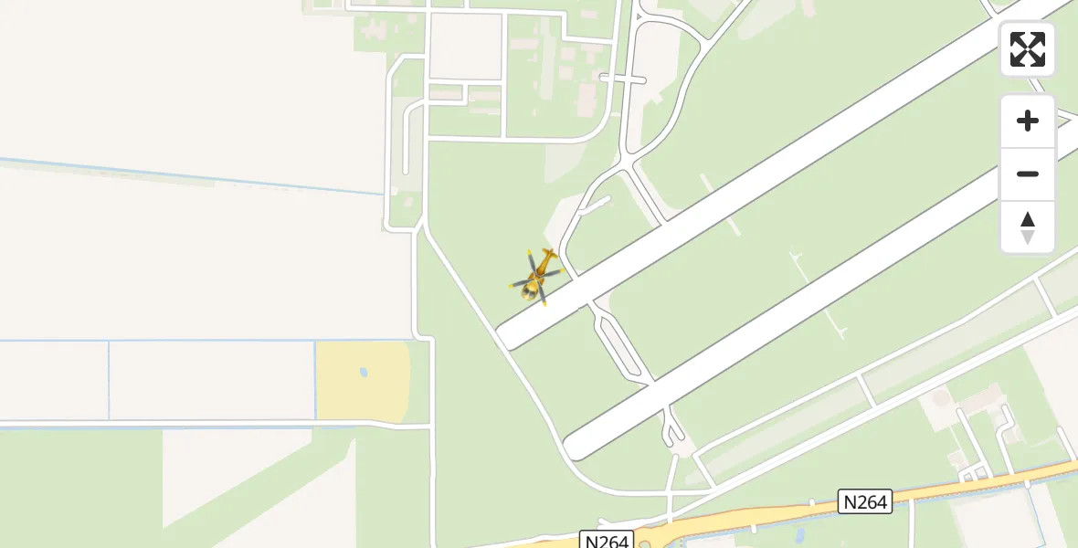 Vluchtroute Traumahelikopter Vliegbasis Volkel - Vliegbasis Volkel, 05 mei 2025, 04:15