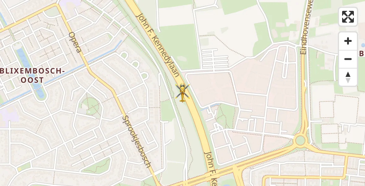Vluchtroute Traumahelikopter Eindhoven - Eindhoven, 05 mei 2025, 04:22