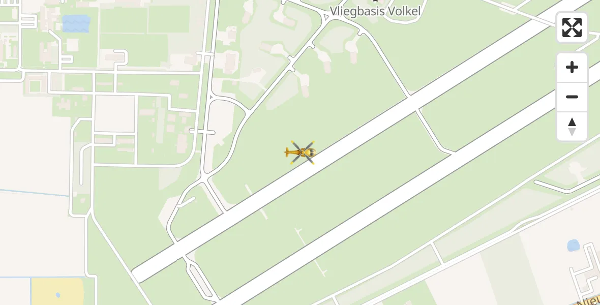 Vluchtroute Traumahelikopter Vliegbasis Volkel - Vliegbasis Volkel, 05 mei 2025, 07:29