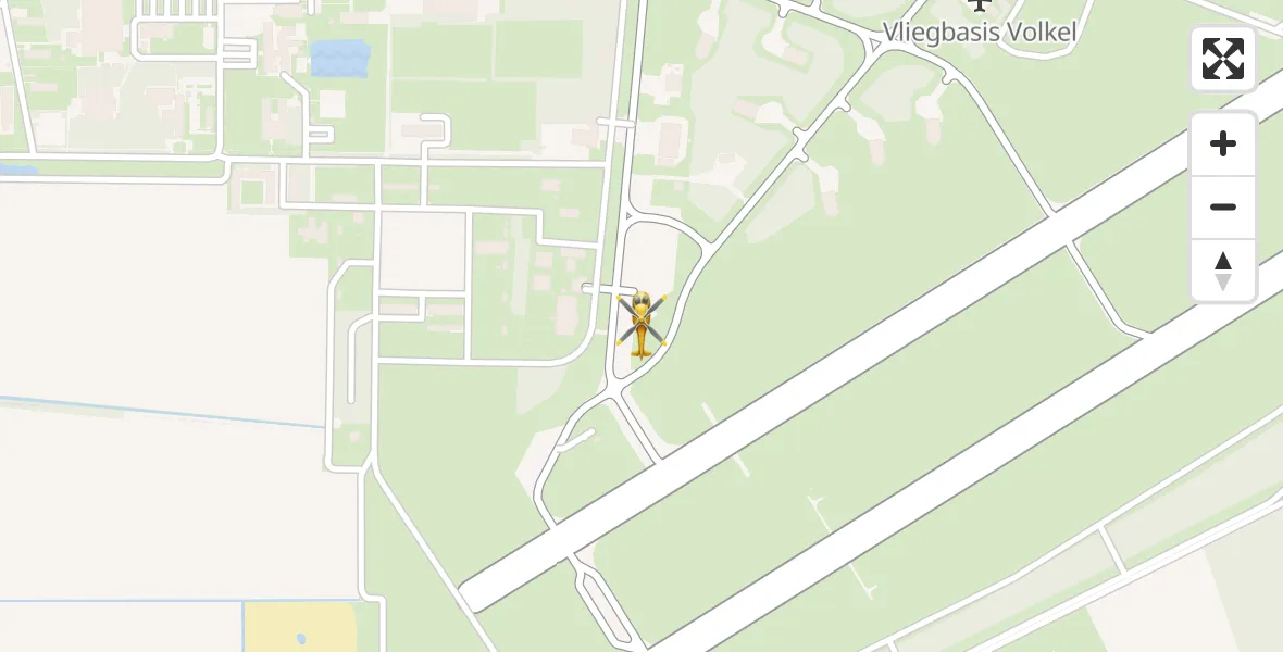Vluchtroute Traumahelikopter Vliegbasis Volkel - Vliegbasis Volkel, 05 mei 2025, 09:04