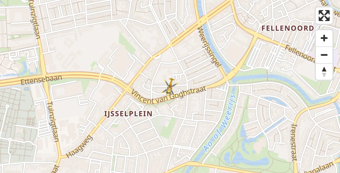 Vluchtroute Traumahelikopter Breda - Breda, 05 mei 2025, 09:37