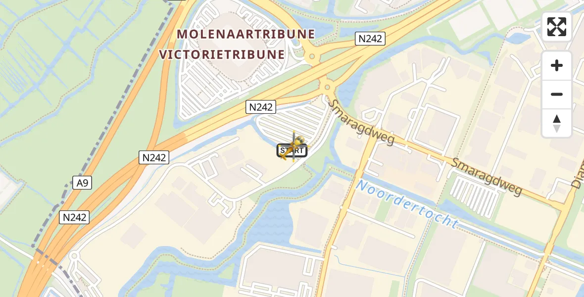 Vluchtroute Traumahelikopter Alkmaar - Alkmaar, 05 mei 2025, 13:49