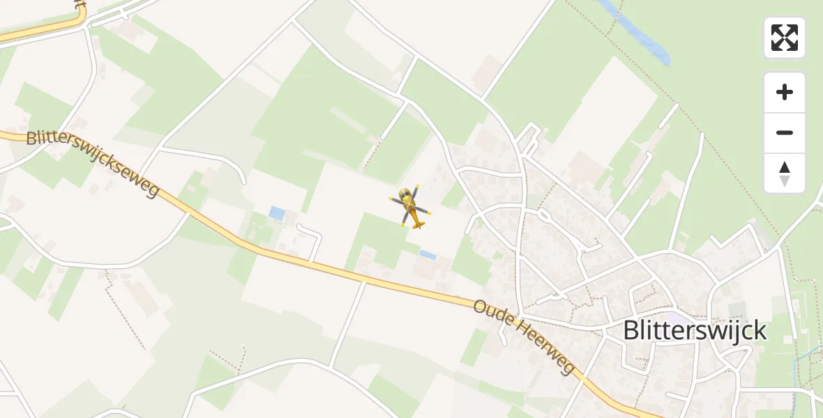 Vluchtroute Traumahelikopter Blitterswijck - Blitterswijck, 05 mei 2025, 19:18