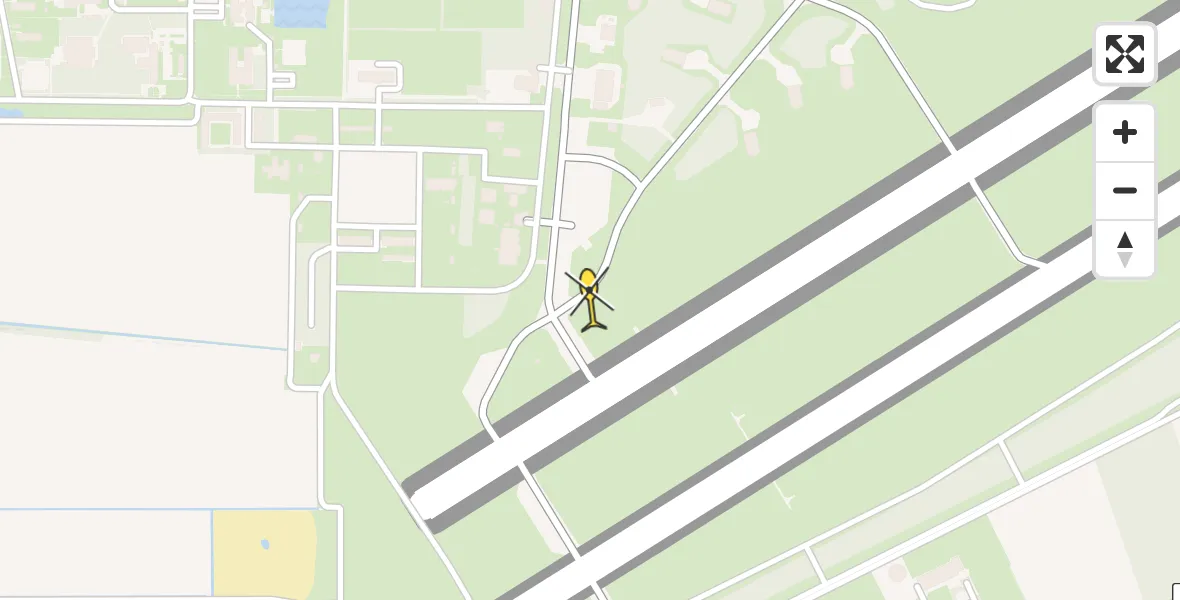 Routekaart van de vlucht: Lifeliner 3 naar Vliegbasis Volkel