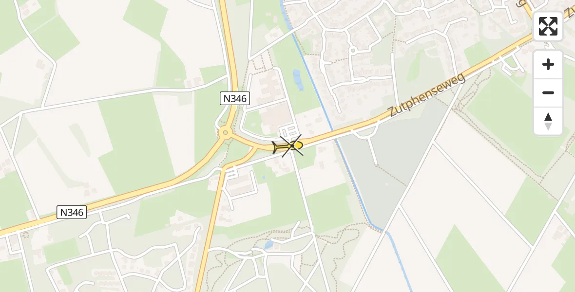 Routekaart van de vlucht: Lifeliner 3 naar Lochem