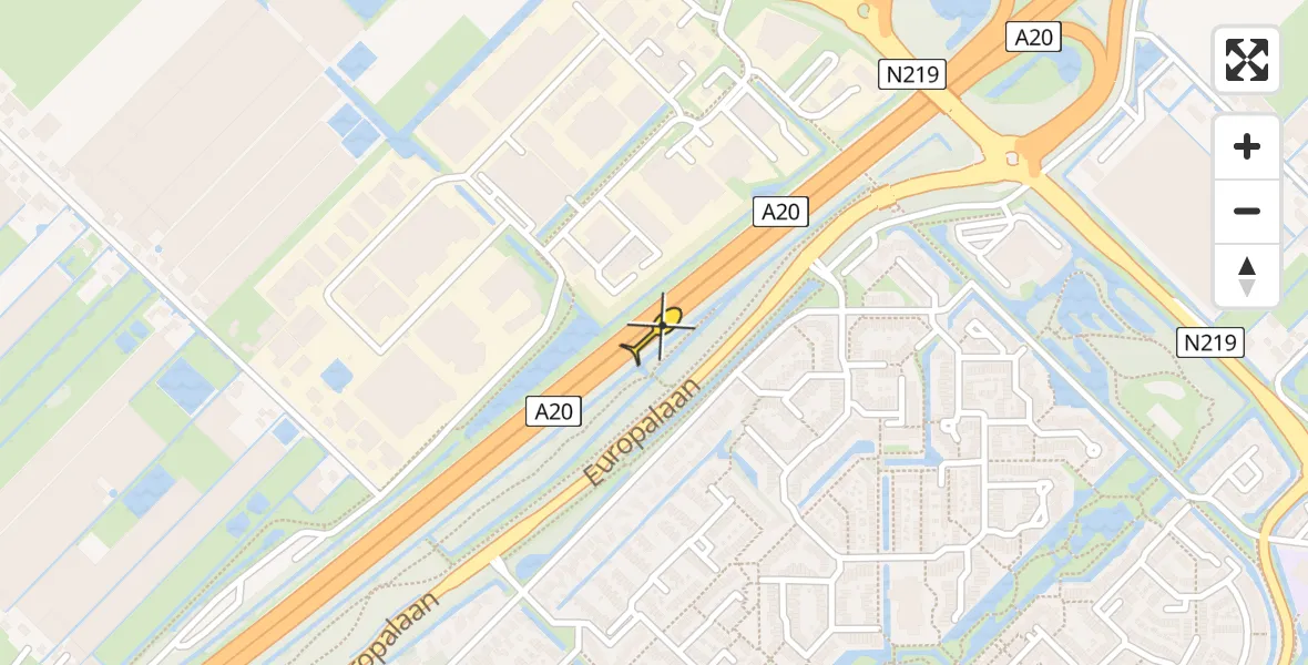 Routekaart van de vlucht: Lifeliner 2 naar Nieuwerkerk aan den IJssel