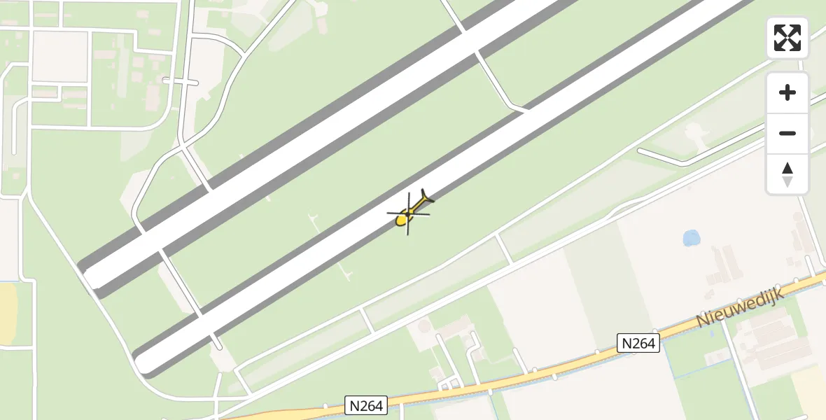 Routekaart van de vlucht: Lifeliner 3 naar Vliegbasis Volkel