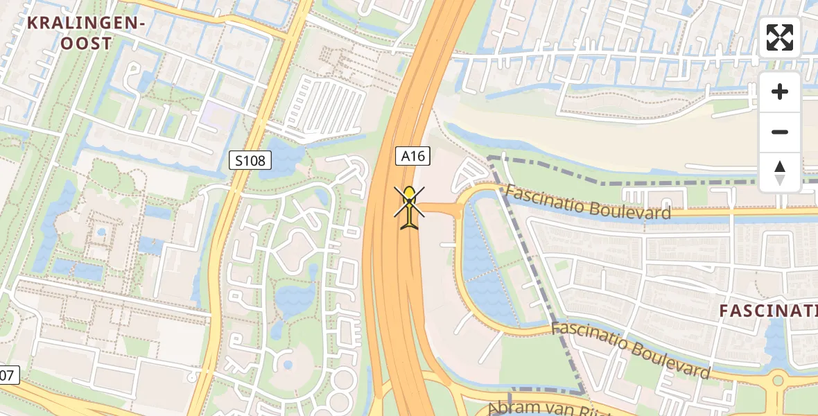 Routekaart van de vlucht: Lifeliner 2 naar Rotterdam