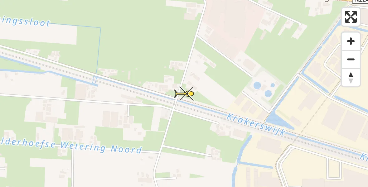 Routekaart van de vlucht: Lifeliner 3 naar Ede