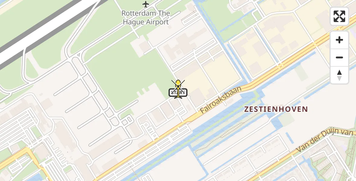 Routekaart van de vlucht: Lifeliner 2 naar Rotterdam The Hague Airport