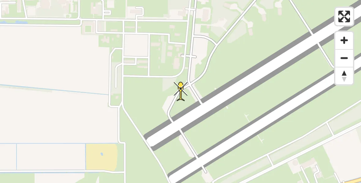 Routekaart van de vlucht: Lifeliner 3 naar Vliegbasis Volkel