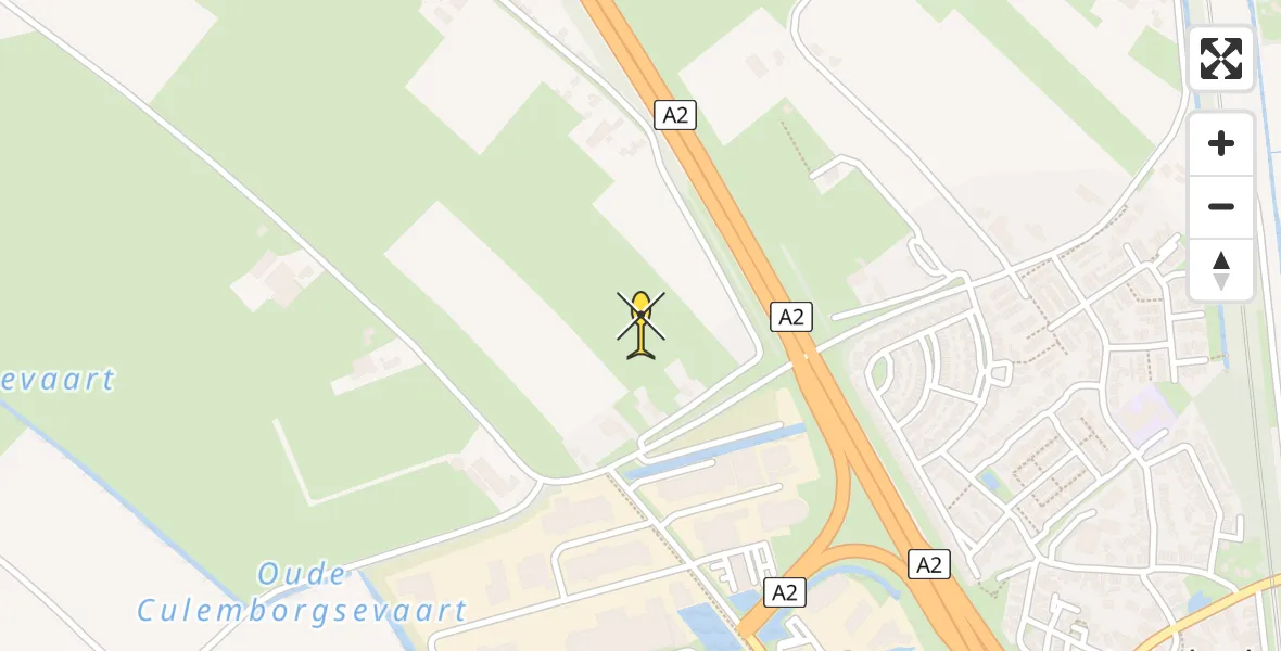 Routekaart van de vlucht: Lifeliner 3 naar Waardenburg