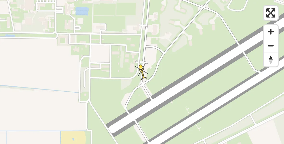 Routekaart van de vlucht: Lifeliner 3 naar Vliegbasis Volkel