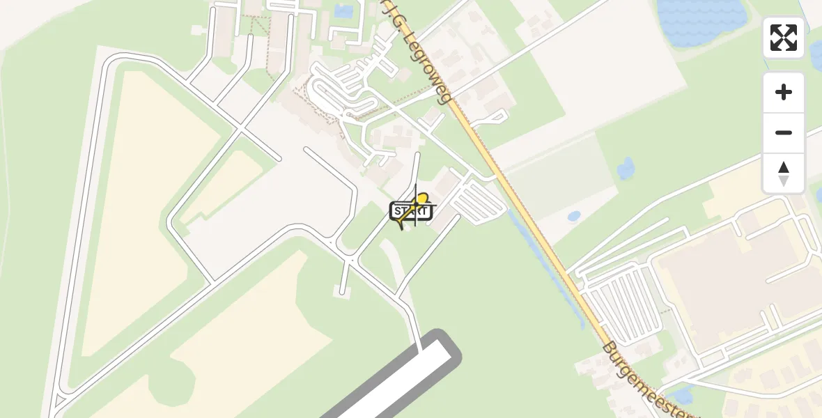 Routekaart van de vlucht: Lifeliner 4 naar Groningen Airport Eelde, Machlaan