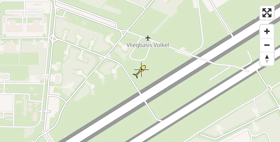 Routekaart van de vlucht: Lifeliner 3 naar Vliegbasis Volkel