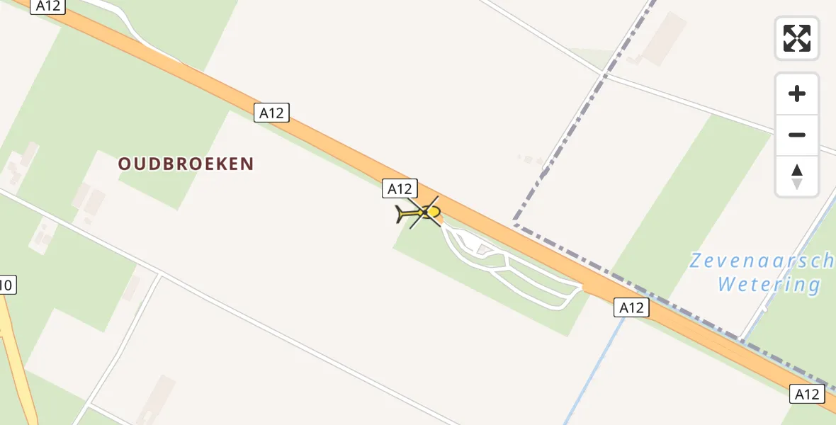 Routekaart van de vlucht: Lifeliner 3 naar Duiven