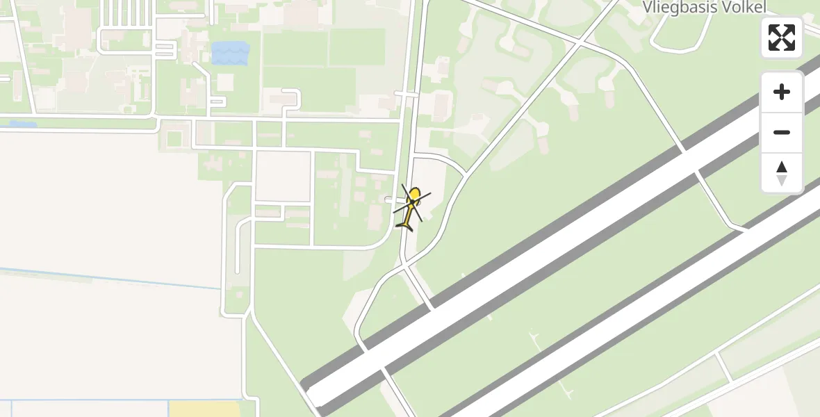 Routekaart van de vlucht: Lifeliner 3 naar Vliegbasis Volkel