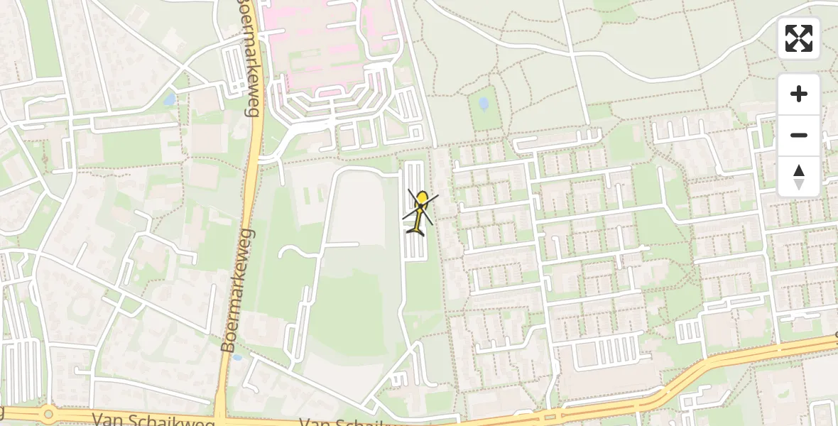 Routekaart van de vlucht: Lifeliner 4 naar Emmen