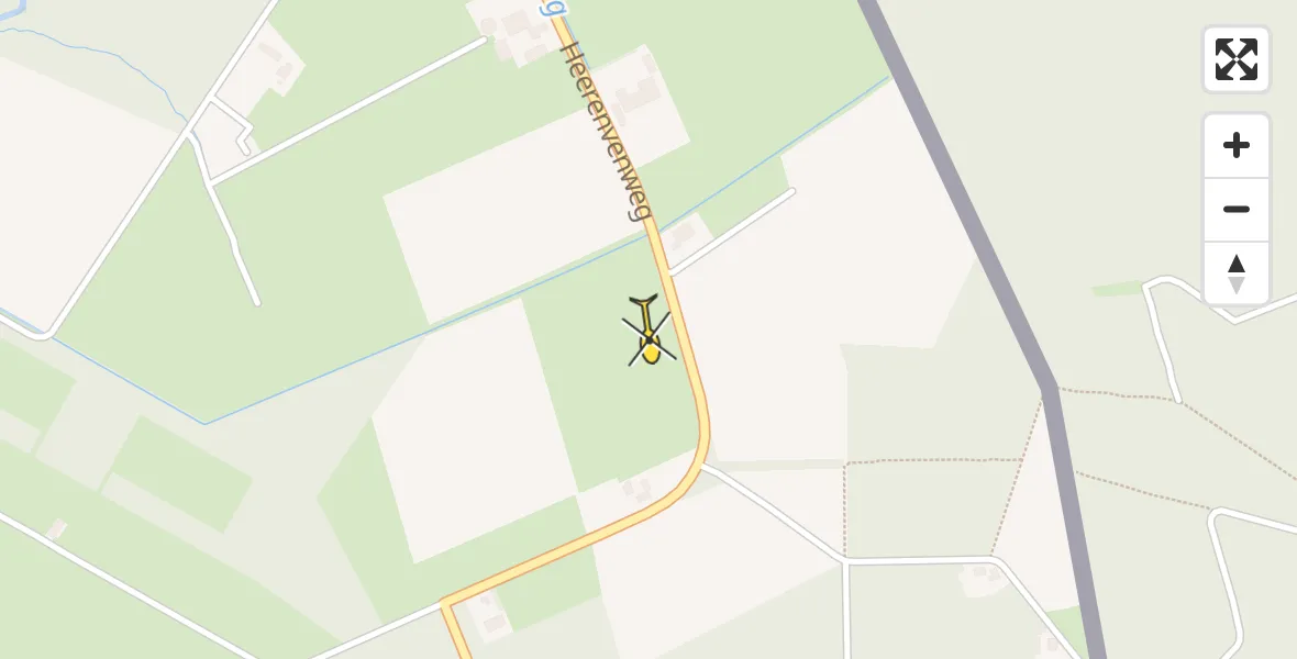 Routekaart van de vlucht: Traumahelikopter naar Wellerlooi