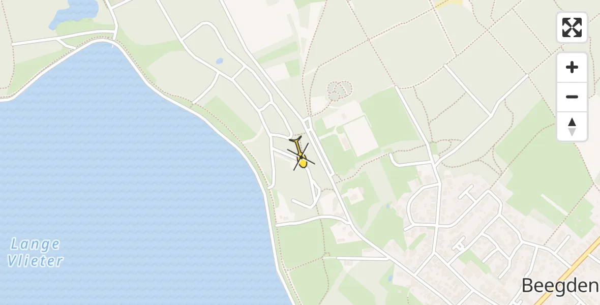 Routekaart van de vlucht: Lifeliner 3 naar Beegden