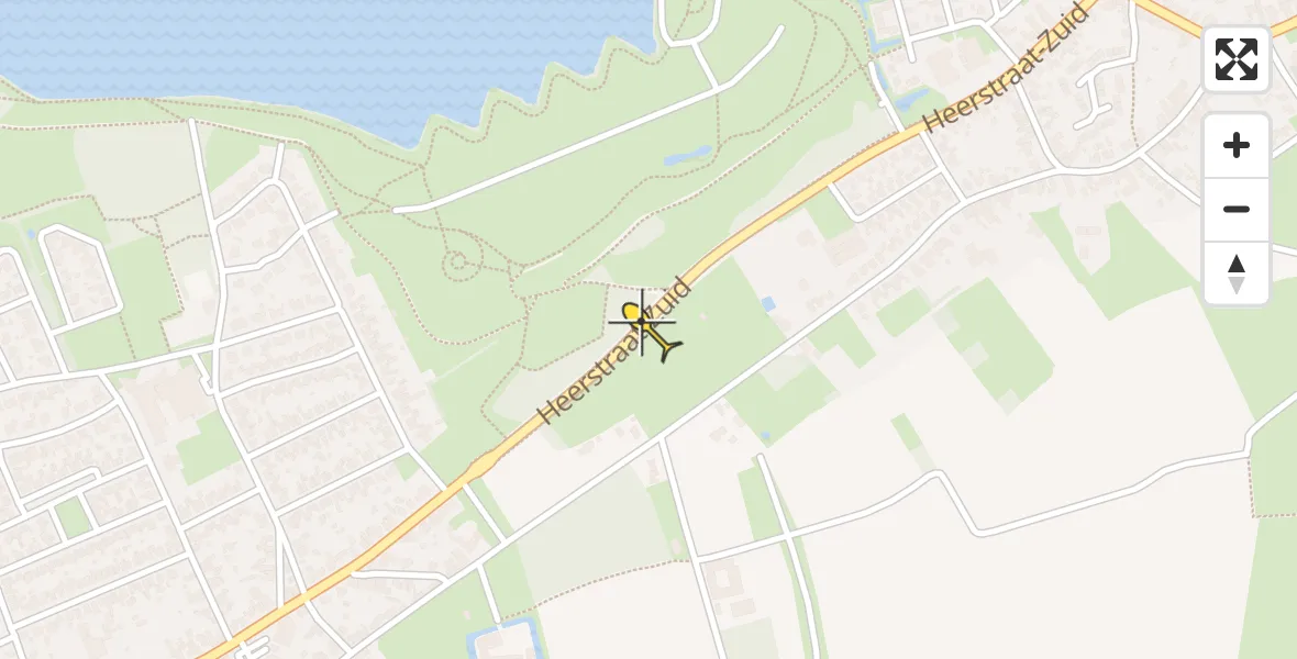 Routekaart van de vlucht: Traumahelikopter naar Beegden