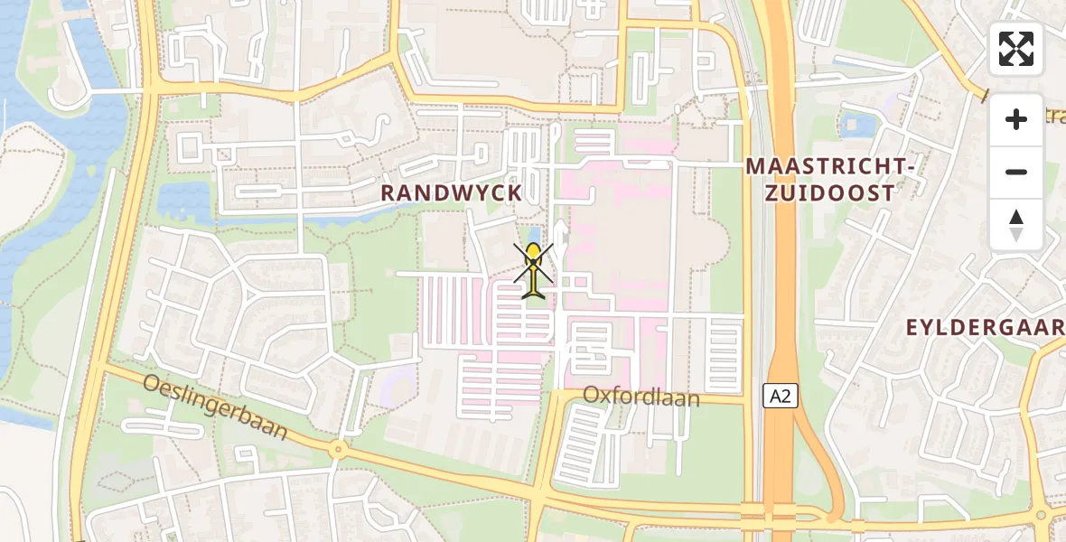 Routekaart van de vlucht: Lifeliner 3 naar Maastricht UMC+