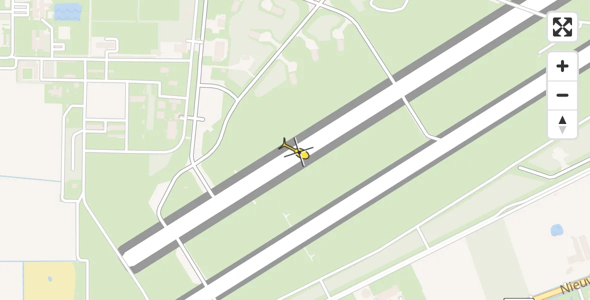 Routekaart van de vlucht: Lifeliner 3 naar Vliegbasis Volkel