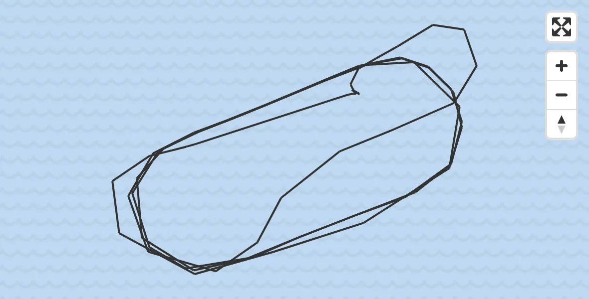 Routekaart van de vlucht: Kustwachthelikopter naar 