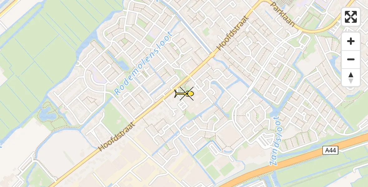 Routekaart van de vlucht: Lifeliner 1 naar Sassenheim