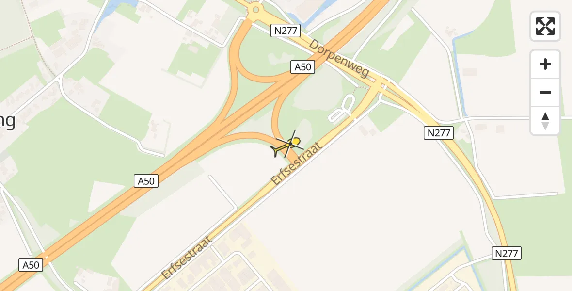 Routekaart van de vlucht: Lifeliner 3 naar Ravenstein