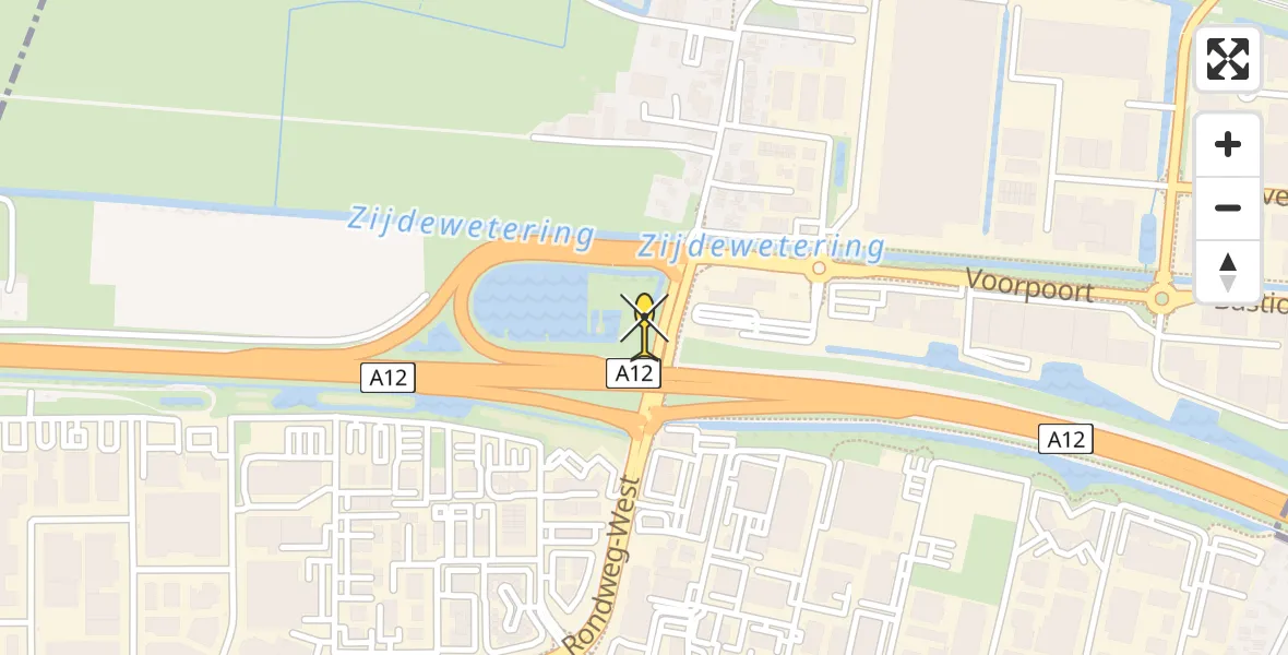 Routekaart van de vlucht: Lifeliner 3 naar Veenendaal