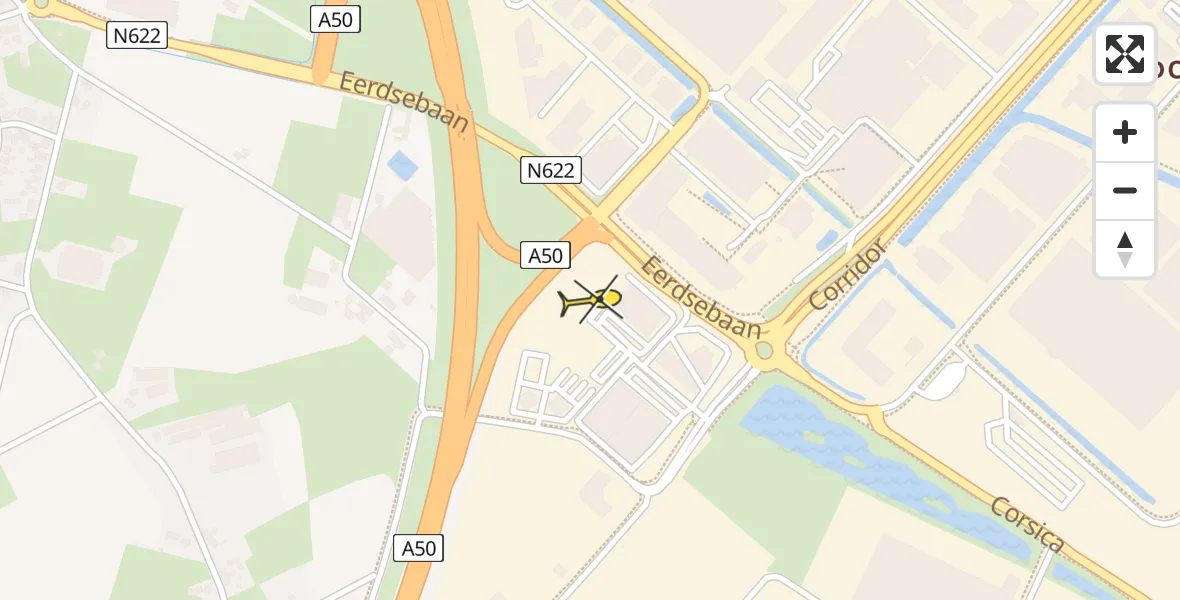 Routekaart van de vlucht: Lifeliner 3 naar Veghel