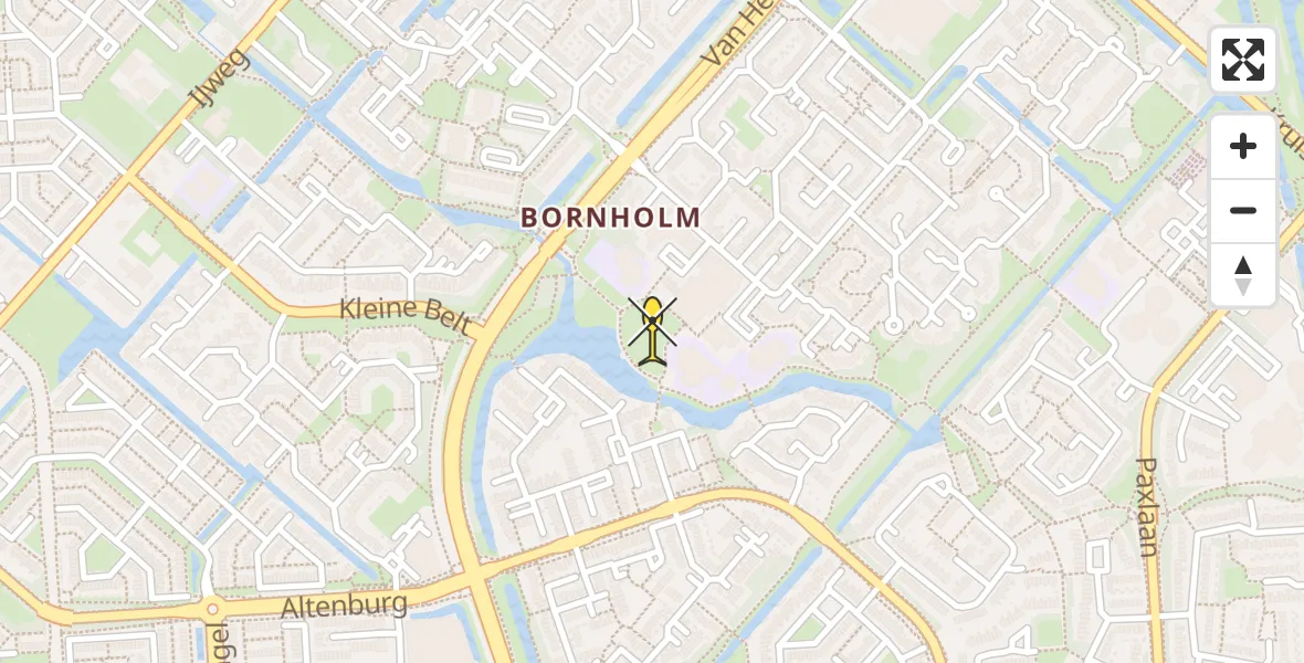 Routekaart van de vlucht: Lifeliner 1 naar Hoofddorp