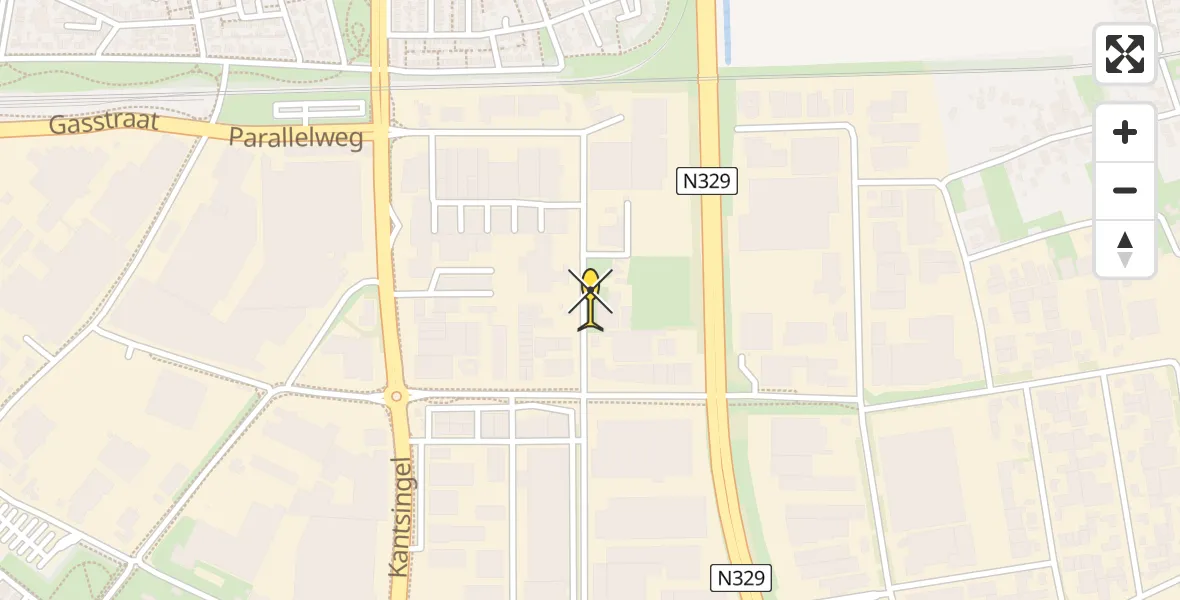 Routekaart van de vlucht: Lifeliner 3 naar Oss