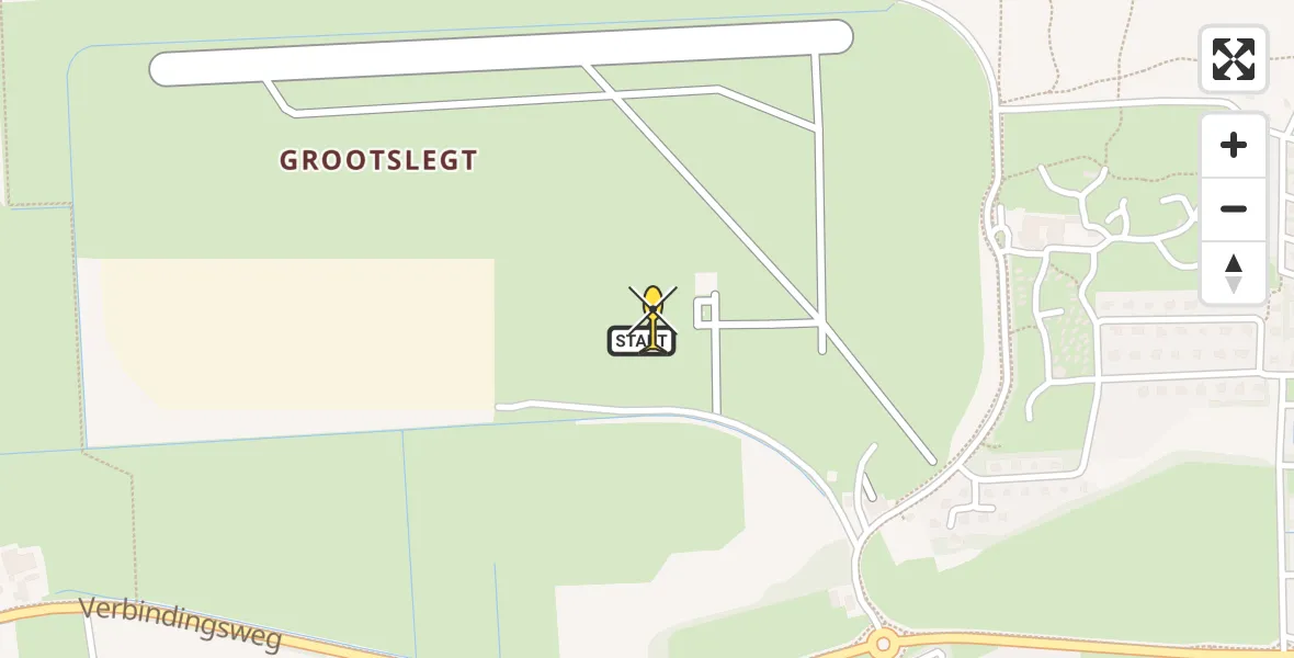 Routekaart van de vlucht: Ambulancehelikopter naar Ameland Airport Ballum, Strandweg